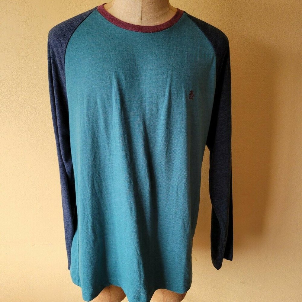 Men's Long Sleeve Shirt Penguin NWT